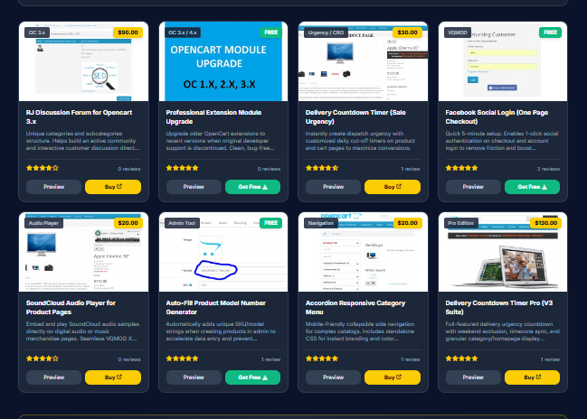 opencart marketplace